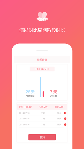 经期日记app