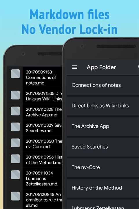 Zettel Notes app